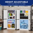 thumbnail image 5 of AUHUP 4 Doors Garage Storage Cabinets with 3 Adjustable Shelves, 71"H Locking Steel Storage Cabinet for Home Office, Garage, Warehouse, Workshop (White), 5 of 8