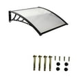 thumbnail image 3 of Colaxi Auvent de Porte Accessoires Moderne Protection contre la Neige Conception de Connexion Sans Couture Auvent de Porte Auvent de Fenêtre pour Porche Résidentiel Longueur par Mur 100cm, 3 of 8
