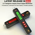 thumbnail image 4 of Pen Type Digital Multimeter Portable Tester Voltmeter 1.9 Inch Bicolor Screen TRMS Voltage Capacitance Resistance Frequency Diode Continuity Temperature NCV Measurement Multifunction Multimeter, 4 of 6