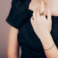 thumbnail image 4 of unbranded Anillo Metálico Ajustable Con Detalles De Hoja Y Para, 4 of 6