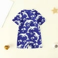 thumbnail image 4 of Zanarzt Rash Guard Toddler Boy Breathable Skin Friendly Long Sleeved Swimsuit Fashionable Printed Zipper Swimsuit Navy,0-6 Months, 4 of 4
