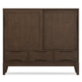 thumbnail image 4 of Harper 48"Wide Solid Hardwood Modern Medium Storage Cabinet in Walnut Brown, 4 of 11