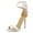 White, variant on FSJ Women Sexy Back Bowknot Ankle Buckle Strap Sandals Open Toe One Strap Stiletto Heels Slide Pumps Wedding Summer Dress Shoes Size 8 Green