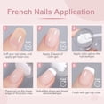 thumbnail image 3 of Estampador de uñas GAOY con 2 esmaltes en gel, 16 ml, kit de manicura francesa, 3 of 6