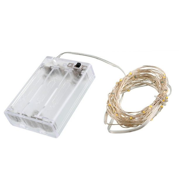 Alambre de cobre Luces LED Cadena de baterías Caja Luces decorativas Árbol de Navidad Decoración de fiesta 2/3/4/5/10m kenally LED1854-20