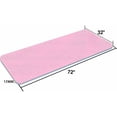 thumbnail image 5 of Extra Thick TPE Yoga Mat - 72"x 32" Thickness 1/2 Inch -Eco Friendly SGS Certified - With High Density Anti-Tear Exercise Bolster For Home Gym Travel & Floor Outside Pink/Blue, 5 of 5