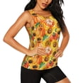 thumbnail image 2 of Lsque Pumpkins And Sunflowers Printed Workout Tank Tops for Women, Athletic Sports Tank Tops, Compression Sleeveless Dry Fit Shirts,Sleeveless Yoga Shirt-Small, 2 of 9