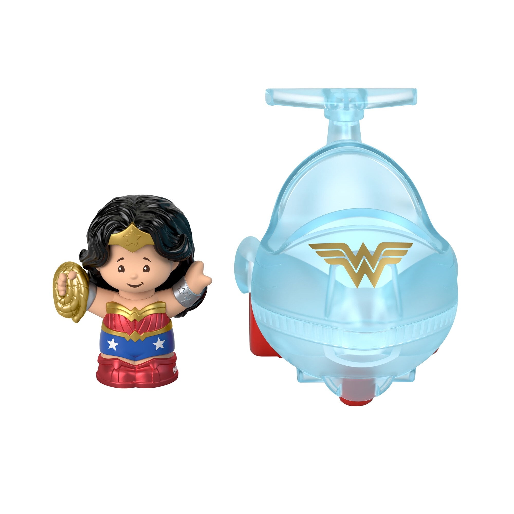 Little People DC Super Friends Wonder Woman in Invisible Jet Toy for sale online 