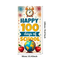 thumbnail image 1 of School 100 Days Celebration Backdrop Banner Colorful Party Supplies Background Photography Props Happy Days Decorations Classroom Event Decor, 1 of 4