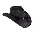 thumbnail image 1 of Sombrero Stetson Cowboy negro S con correa de cuero para hombre, 1 of 1