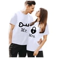 thumbnail image 3 of EQWLJWE Couples Matching Shirts Set Men Women Letter Print Love Couple T-Shirt Big and Tall Funny Tops Tees Valentine's Day Gift, 3 of 5