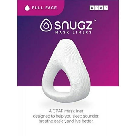 Snugz Mask Liners One-Size-Fits-Most Full Face CPAP Mask, Machine Washable, Pack of 2 Lasts 90