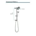 thumbnail image 6 of Fennocasa Polaris 2 Shower Set - 6" High-Pressure Rain Shower Head & Handheld Combo - Brushed Nickel, 6 of 6