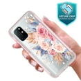 thumbnail image 3 of OnePlus 8T 5G Case, Rosebono Graphic Design Shockproof Impact Resistant Protective Full-Body Rugged Clear Hybrid Bumper Case for OnePlus 8T 5G (Pink Flower), 3 of 5