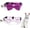 purple, variant on Mumup 2 Pcs Red Cat Collar for Boy Girl Cats Breakaway Cat Collars with Bell Cute Christmas Kitten Bow Tie Collar Adjustable Small Puppy Safety Collar Solid Color Plaid Pet Collar