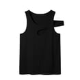 thumbnail image 3 of Liacowi Men's Tank Tops, Adult Solid Color Hollow-Out Sleeveless Slim Fit Male Summer Tops, 3 of 9