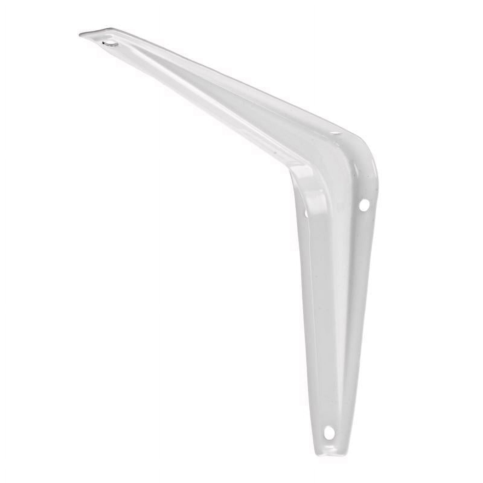 Hampton 5042587 6 in. & 100 lbs 18 Gauge White Steel Shelf Bracket - Pack of 10