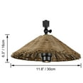 thumbnail image 2 of FSLiving Adjustable Gimbaled J-Type Track Lights, 4500K Full Spectrum 10W LED Focusing Indoor Plant Grow Spotlight BOHO Style Brown Twine Natural Rattan Mushroom Cover for Green House Planting, 2 of 7