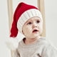 thumbnail image 4 of Mini gorros de Papá Noel de Chamoist, para bebés y niños pequeños, gorro navideño de invierno, cálido gorro de lana de color puro para padres e hijos., 4 of 7