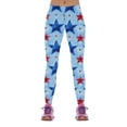 thumbnail image 2 of Gibobby Leggings yoga mujer Mujeres Casual Cuatro de julio Día de la Independencia Impreso Deportes Leggings Pantalones largos(Azul,M), 2 of 5