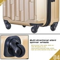 Merax 3 Piece ABS Hardside Luggage Set