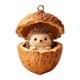 thumbnail image 1 of Adornos de animales del bosque en forma de bellota, decoraciones navideñas de acrílico para el árbol de Navidad, 2D, 1 of 7