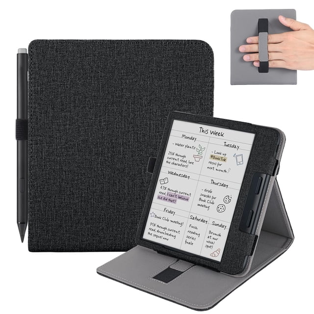 Funda Vakarey para Kobo Libra Colour/Kobo Libra 2 de 7 pulgadas con bolígrafo