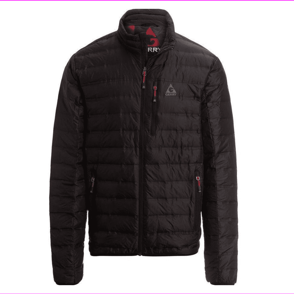 Gerry Men s Seamless Sweater Down Jacket Lightweight PufferTall L Black Walmart