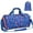 B2-Blue Basketball, variant on Travel Duffle Bag Boys - Waterproof Kids Gym Sports Bag for Overnight Sleepover Bag with Shoe Compartment and Dry Wet Separation Pockets (Blue Basketball)