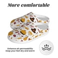 thumbnail image 6 of Lsque Thanksgiving Pattern Womens Comfort Cotton on Scuff With Memory Foam and Anti-skid Sole Slipper-39/40, 6 of 7