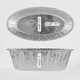 thumbnail image 2 of VeZee 3Lb. Aluminum Disposable Oval Loaf Pan - Heavy-Duty Eco-Friendly Cookware - Easy Cleaning - 80Ct, 2 of 6