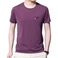 thumbnail image 2 of Dream Lifestyle Men T-shirt O Neck Sweat Absorption Quick Dry Short Sleeves Summer Shirt Daily Clothes, 2 of 7