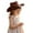 Brick Red, variant on Kids Cowboy Hats Wide Brim SunHat for Boys & Girls Black One Size