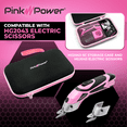 thumbnail image 4 of Pink Power Electric Fabric Scissors Box Cutter for Crafts, Sewing, Cardboard, Carpet, Quilting & Scrapbooking - Heavy Duty Professional Cutting Tool - Cordless Scissors Fabric Cutter w/ Storage Case, 4 of 8