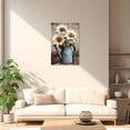 thumbnail image 4 of ZHONGYUTONG Farmhouse Canvas Rustic Daisy Wall Art Country Flowers Picture Vintage Floral Vase Painting for Bathroom Decor Framed (20.00" x 30.00"), 4 of 5