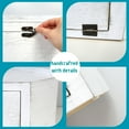 thumbnail image 4 of Rustic White Wood Corner Bread Boxes, Bread Storage Keeper Includes 2x16oz Ceramic Mason Jars with Flowers, 4 of 5