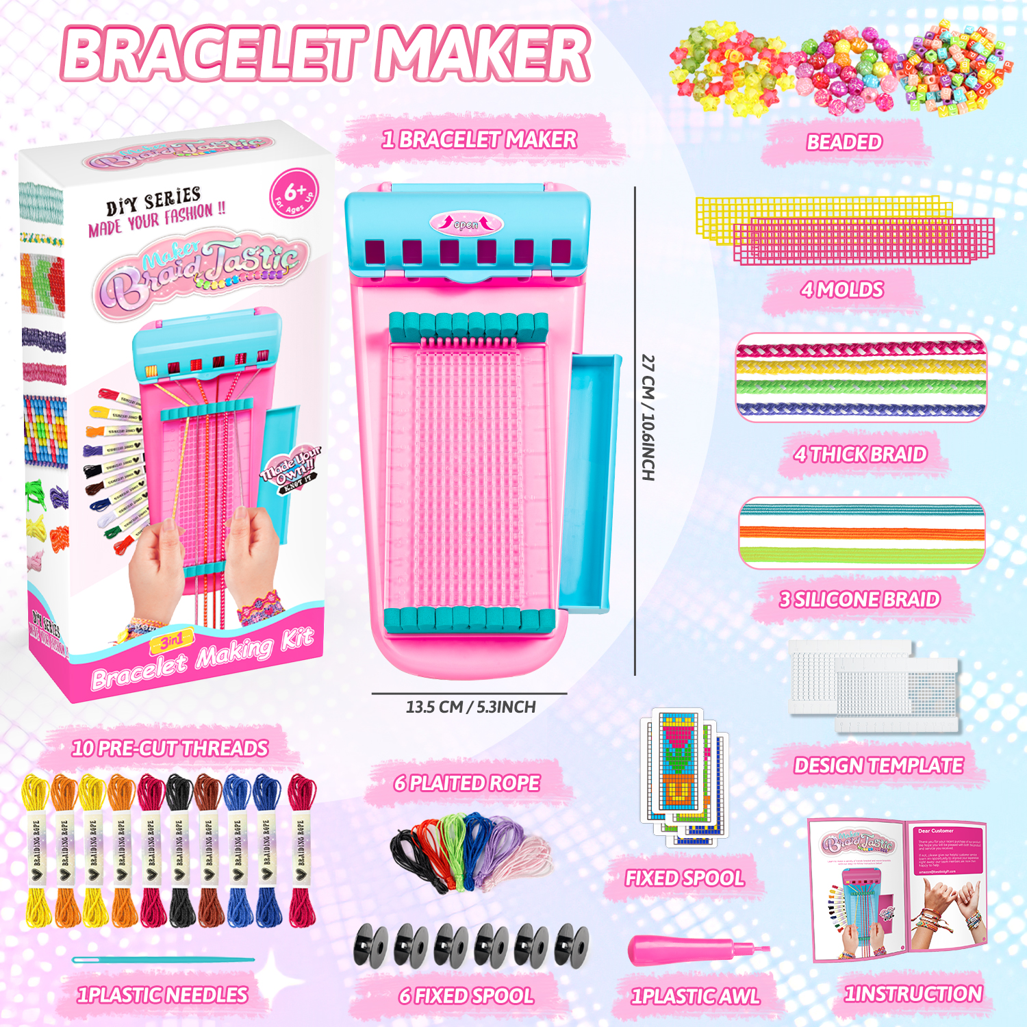 Carsky Friendship Bracelet Maker Kit for Kids photo 2