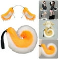 thumbnail image 2 of Faux Furs Dog Ears Headband Tail Animal Dog Costumes for Halloween Cosplay Party, 2 of 20