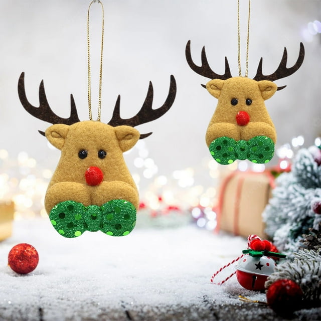 Christmas Deer Snowman Christmas Tree Decoration Pendant Santa Pentagram Small Hanging Ornaments