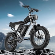 Electric Bike for Adults Q20, 2000/1500W, 37/30MPH,52V 40AH,48V/20AH E-Bike,30-180 Miles Electric Motorcycle, 20" Fat Tire Dirt Bike, UL2849 All Terrain for Mountains, Snow, Sand, Road