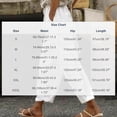 thumbnail image 2 of Cutuoiiu Womens Lightweight Solid Color Wide Leg Pants with Cuffed Hem and Pockets for Casual Outings Gift, 2 of 8