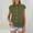 502504#Green, variant on Gray Womens Blouses Women's Elastic Cuffs Cotton Linen Button Up Shirt for Daily Casual Commuting Ladies Tops and Blouses