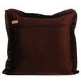 thumbnail image 3 of The HomeCentric Throw Pillow Cover, Chocolate Brown Throw Pillows For Couch Pack of 2, 16x16 inch (40x40 cm) Velvet Decorative Sofa Pillow Covers, Solid , Pillowcase Easter - Choco Crystal Palace, 3 of 3