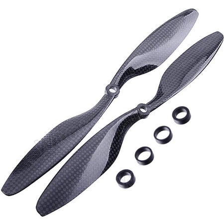 Honeeladyy Clearance under 10$ 1 Pairs 10x4.5 Carbon Fiber CW CCW For RC Quadcopter DJI F450