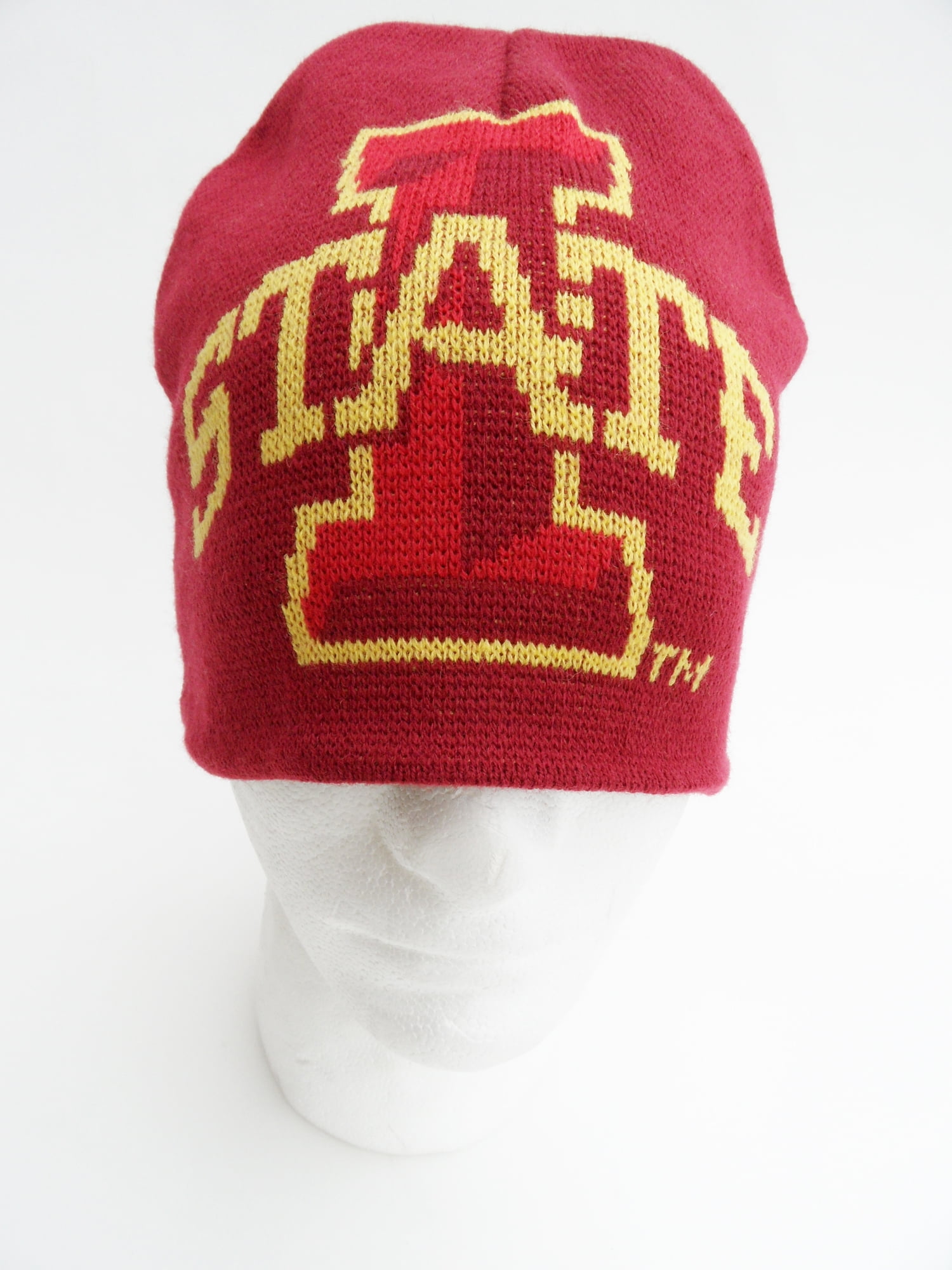 NCAA Iowa State Cyclones Jacquard Knit Hat Red One Size 
