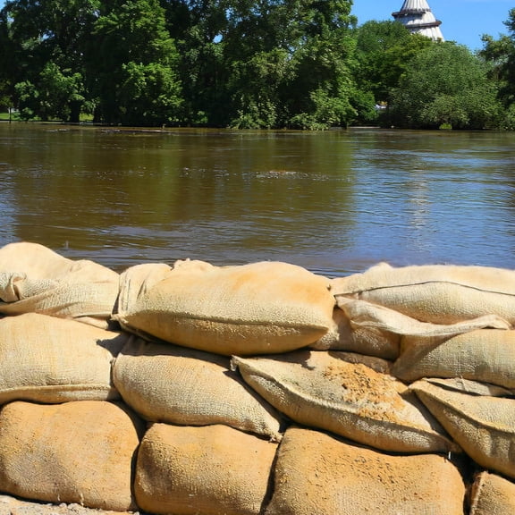 Minkissy Reusable Sand Bags for Flooding Flood Control Barrier Brown 1 Set