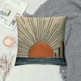 thumbnail image 2 of GOSMITH  Boho Sun Throw Pillow Covers, Horizontal Sunset Sunrise Abstract Pillow Covers, Decorative Retro Aesthetic Hippie Lumbar Bohemia Cushion Case Pillowcase for Couch Sofa, 2 of 5