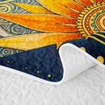 thumbnail image 5 of Homewish Sun Moon Stars Quilt Full, Hippie Galaxy Full Bedspread Sets, 3 Pieces 1 Coverlet and 2 Pillowcases, 5 of 7