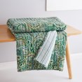 thumbnail image 3 of Levtex Home - Kimpton Navy - Throw - All Over Paisleys in Green, Teal - Quilted Throw (50x60in.) - Cotton/Cotton, 3 of 6