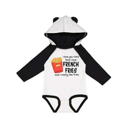 

Inktastic I Love You More Than French Fries and I Really Like Fries Gift Baby Boy or Baby Girl Long Sleeve Bodysuit